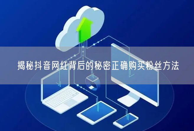 揭秘抖音网红背后的秘密正确购买粉丝方法