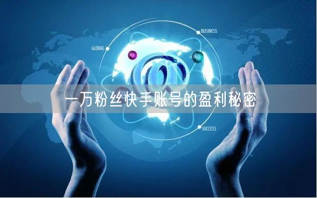 一万粉丝快手账号的盈利秘密