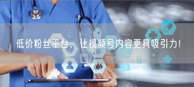 低价粉丝平台，让视频号内容更具吸引力！